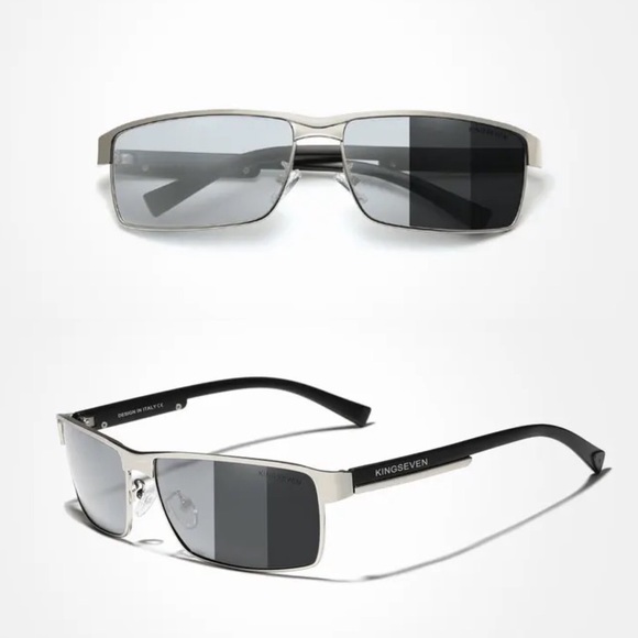 KINGSEVEN Square Retro Gradient Polarized Sunglasses